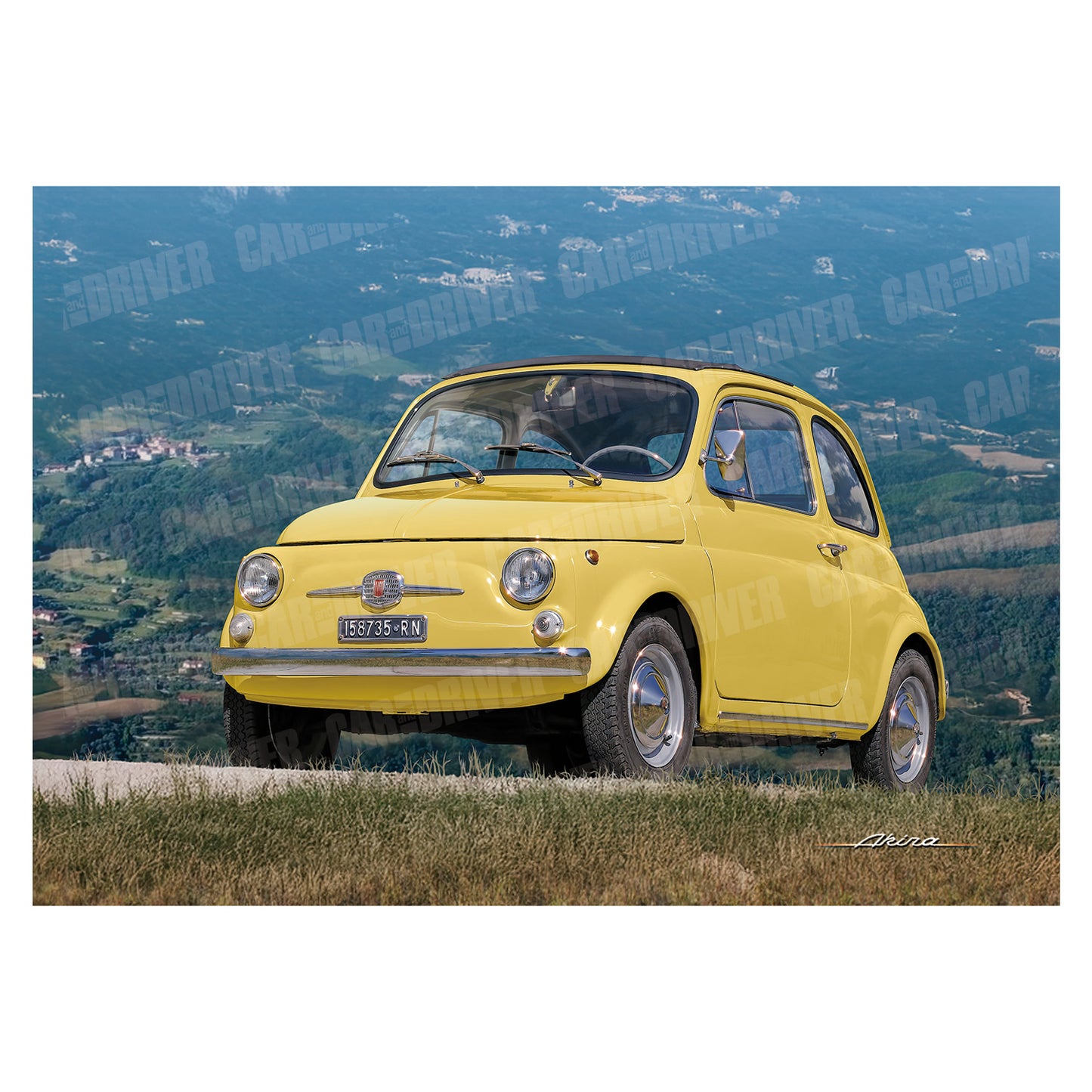 フィアット500『CAR and DRIVER』(2025年2月号)表紙