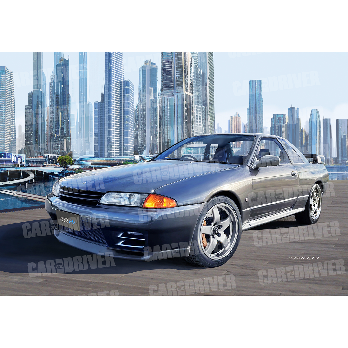 日産 R32 EV『CAR and DRIVER』(2025年3月号)表紙