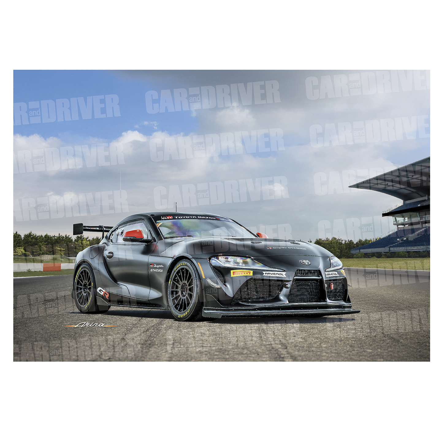 GRスープラGT4 EVO2『CAR and DRIVER』(2025年8月号)表紙