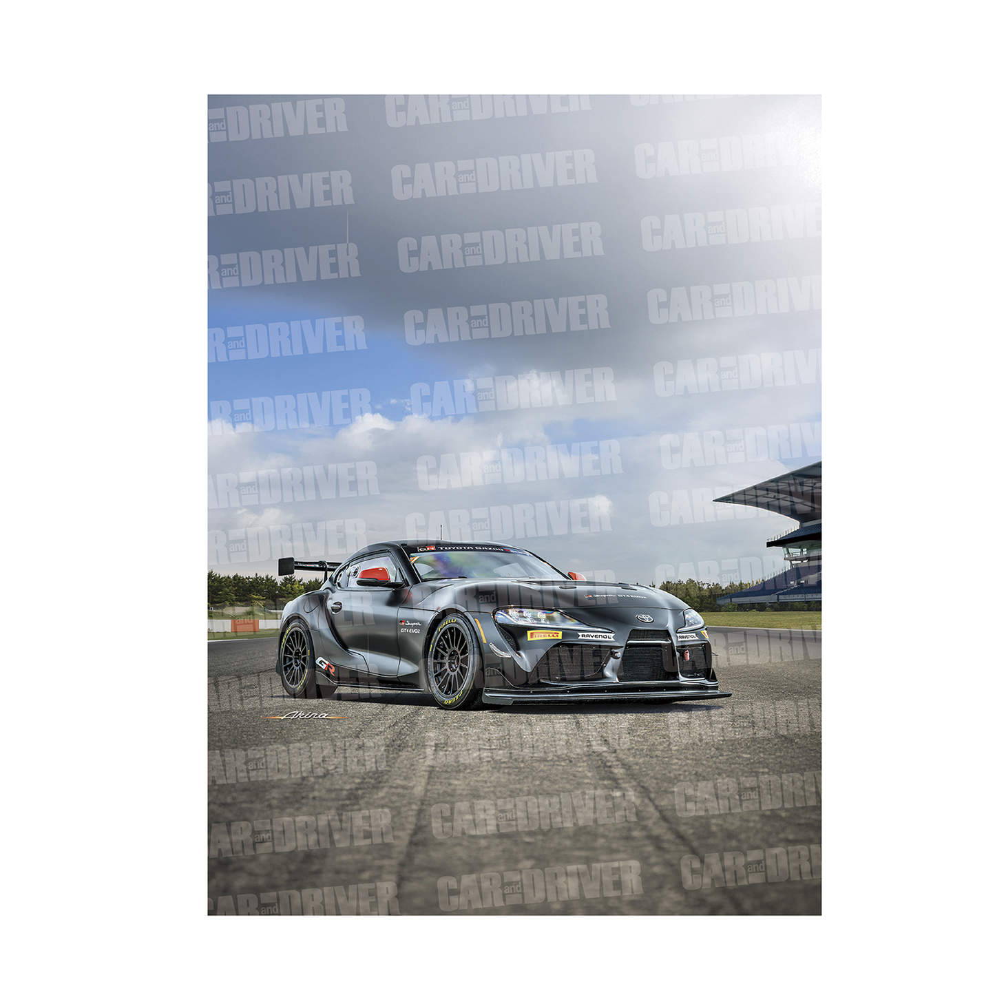 GRスープラGT4 EVO2『CAR and DRIVER』(2025年8月号)表紙