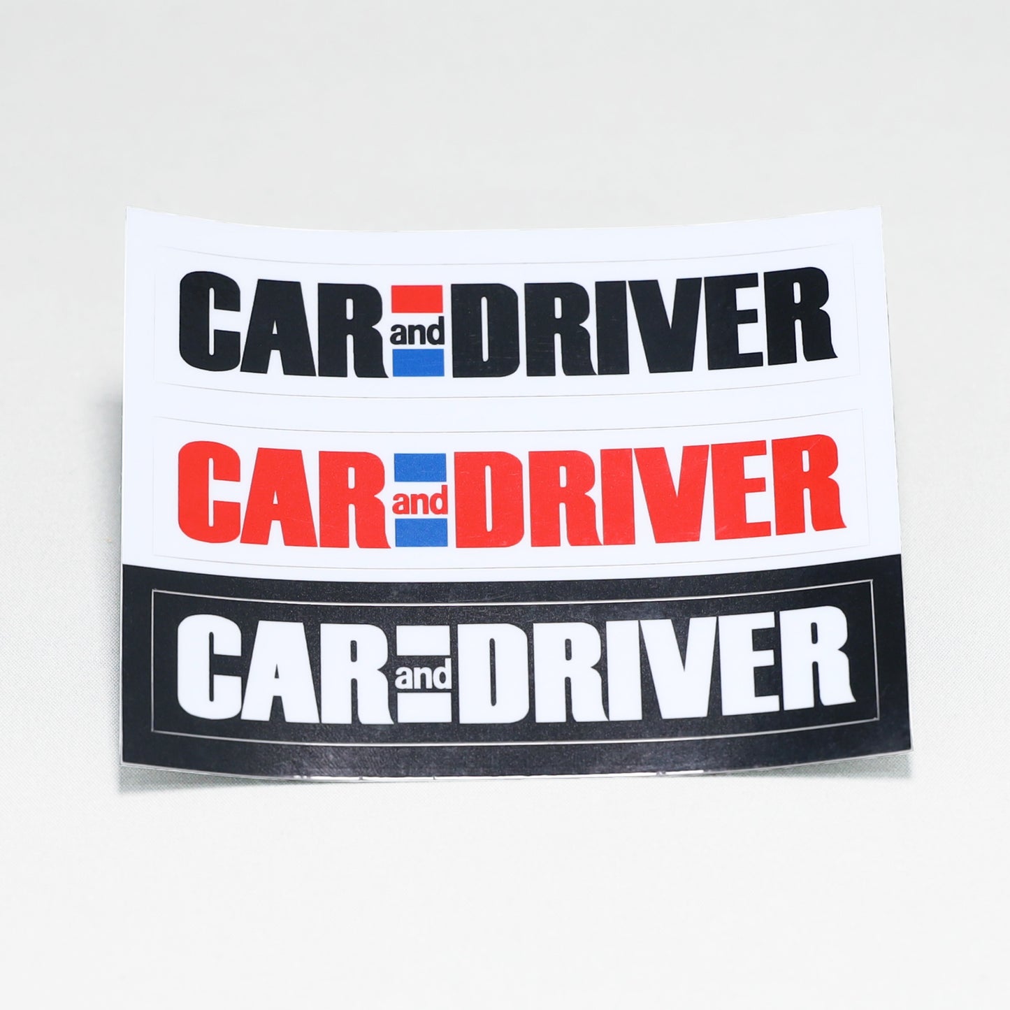 CAR and DRIVER ロゴステッカーSサイズ3pset