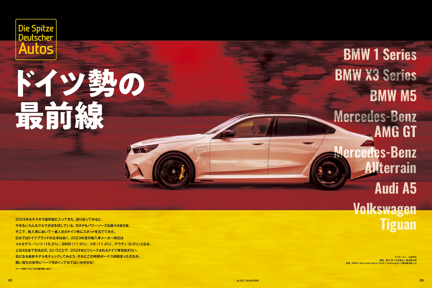 CAR and DRIVER 2025年1月号【雑誌】※送料無料