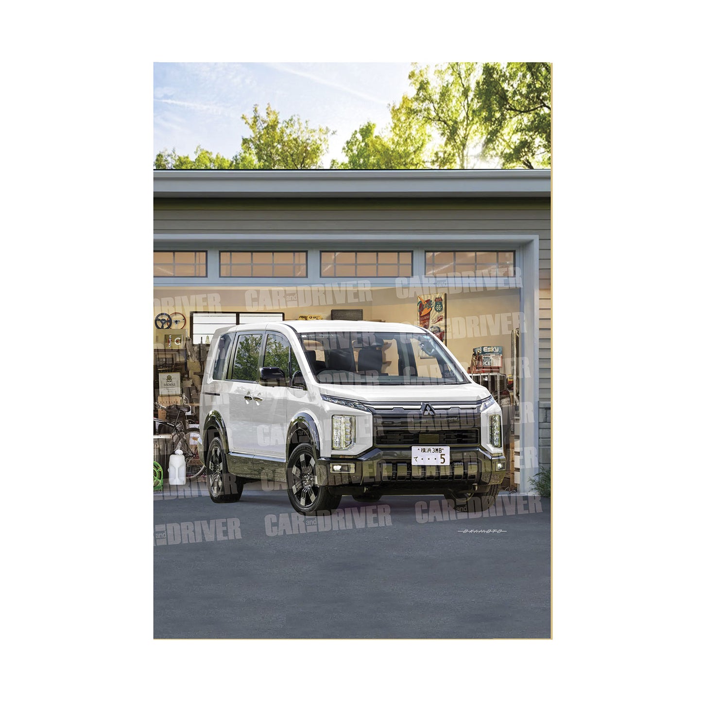 【アートボード】三菱デリカD:5『CAR and DRIVER』（2026年7月号）表紙