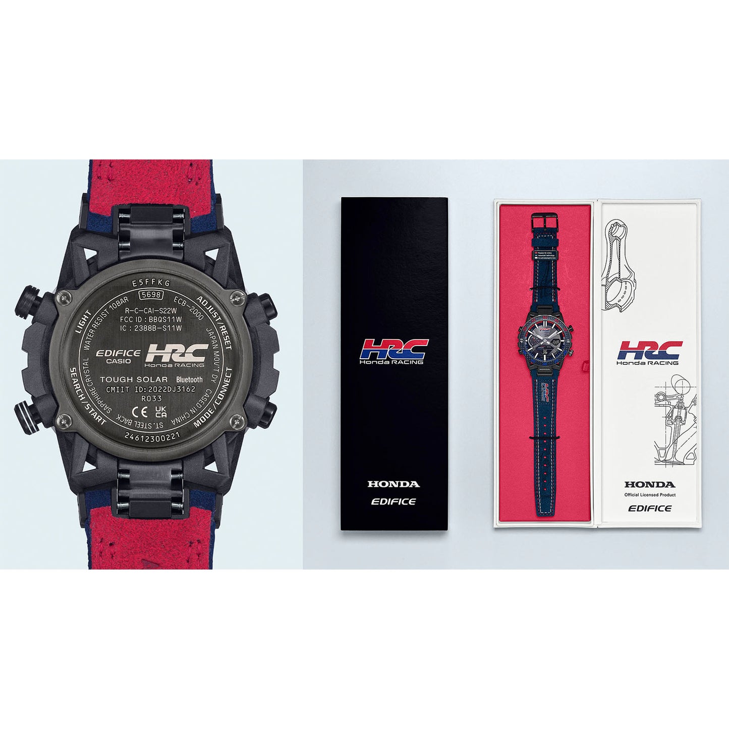 【CASIO】EDIFICE Honda Racing コラボレーションモデル/ECB-2000HR-1AJR