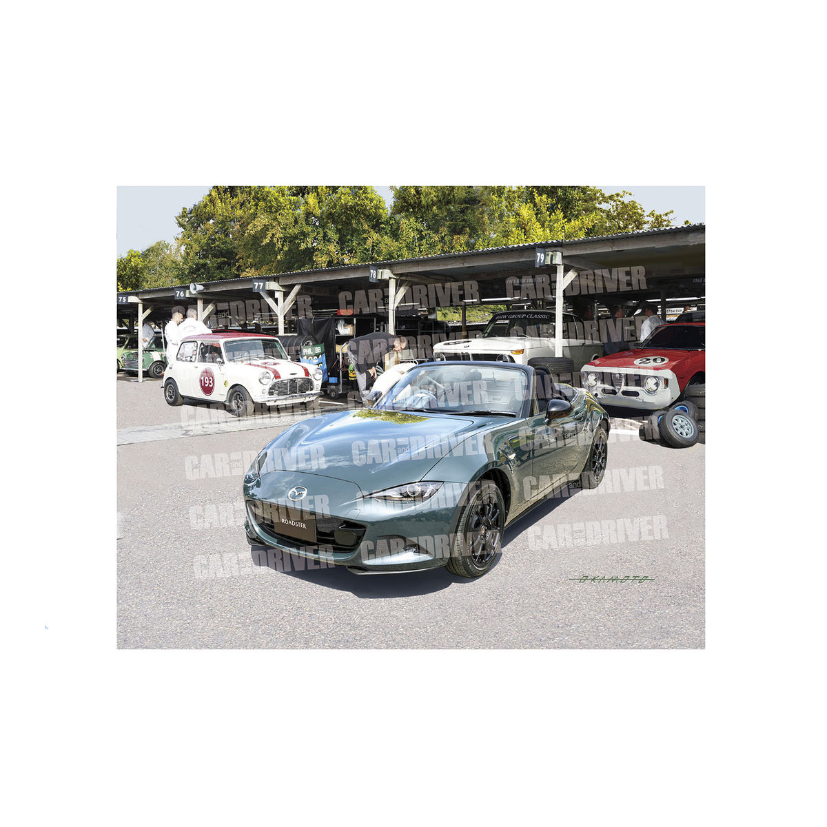 【アートボード】ロードスターとMINI『CAR and DRIVER』（2026年12月号）表紙