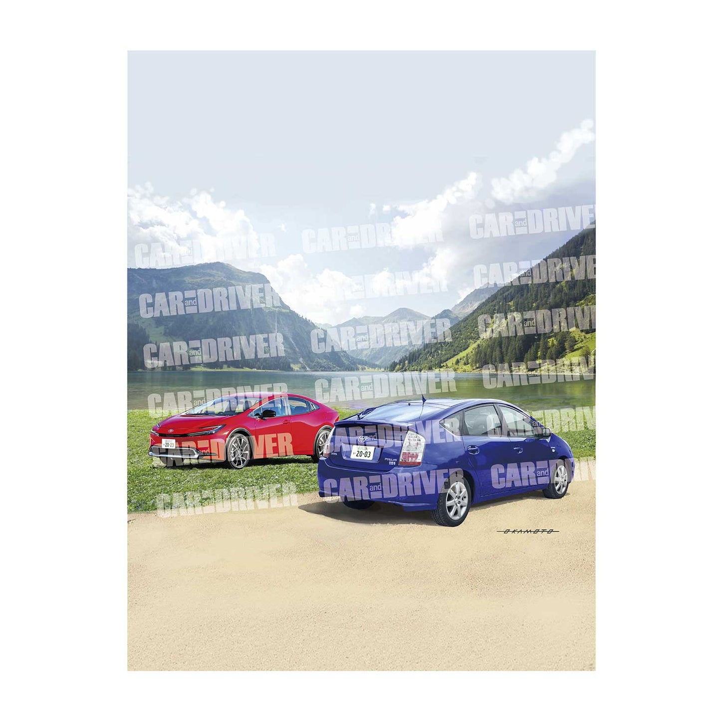 【アートボード】トヨタ プリウス『CAR and DRIVER』（2026年9月号）表紙